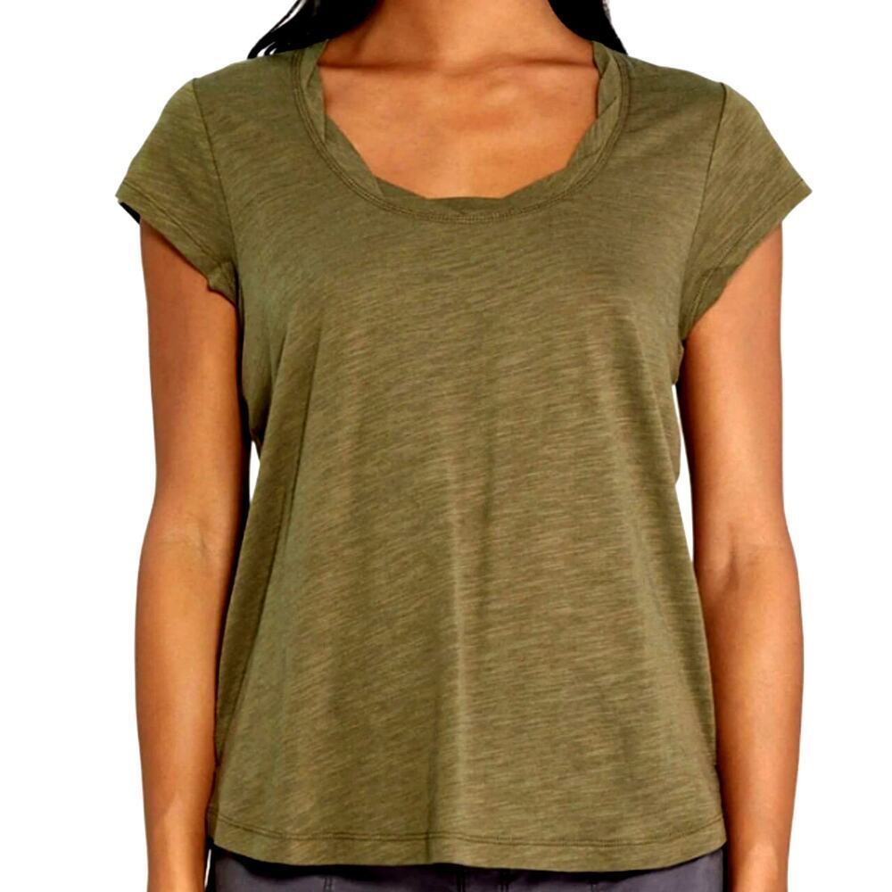 Social Standard Sanctuary Cap Short Sleeve T Shirt Top Scoop Neck Size XXL Green - Picture 2 of 13
